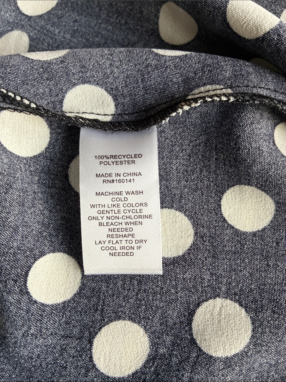 89th & Madison women’s Black and White Polka Dot Midi Dress. Size: Medium - Picture 5 of 5